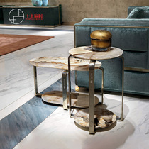 Italian Visionnaire style Pandora Extravagant Stone Table Face Villa Living Room a few high and low sides a few combinations