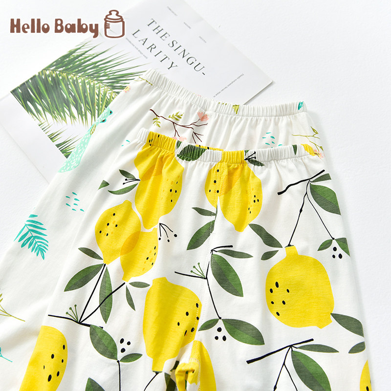 宝宝防蚊长裤夏季超薄款宽松空调裤 Hellobaby品牌馆裤子