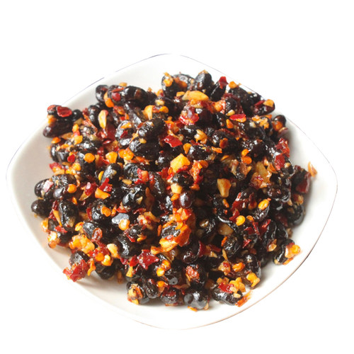 传统工艺湘西手工香辣豆豉 蒜蓉豆鼓  传统发酵酱豆豉 下饭菜500g - 图3