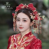 Классическое красное ханьфу для невесты, аксессуар для волос, аксессуары, китайский стиль