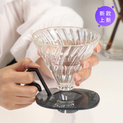 HARIO日本玻璃滤杯咖啡杯V60手冲咖啡滴滤杯配量勺过滤杯户外 - 图2