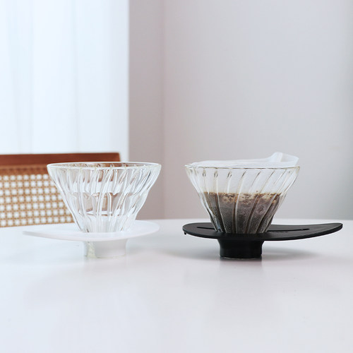 HARIO日本玻璃滤杯v60手冲咖啡过滤玻璃杯滤纸滴滤杯咖啡杯 - 图1