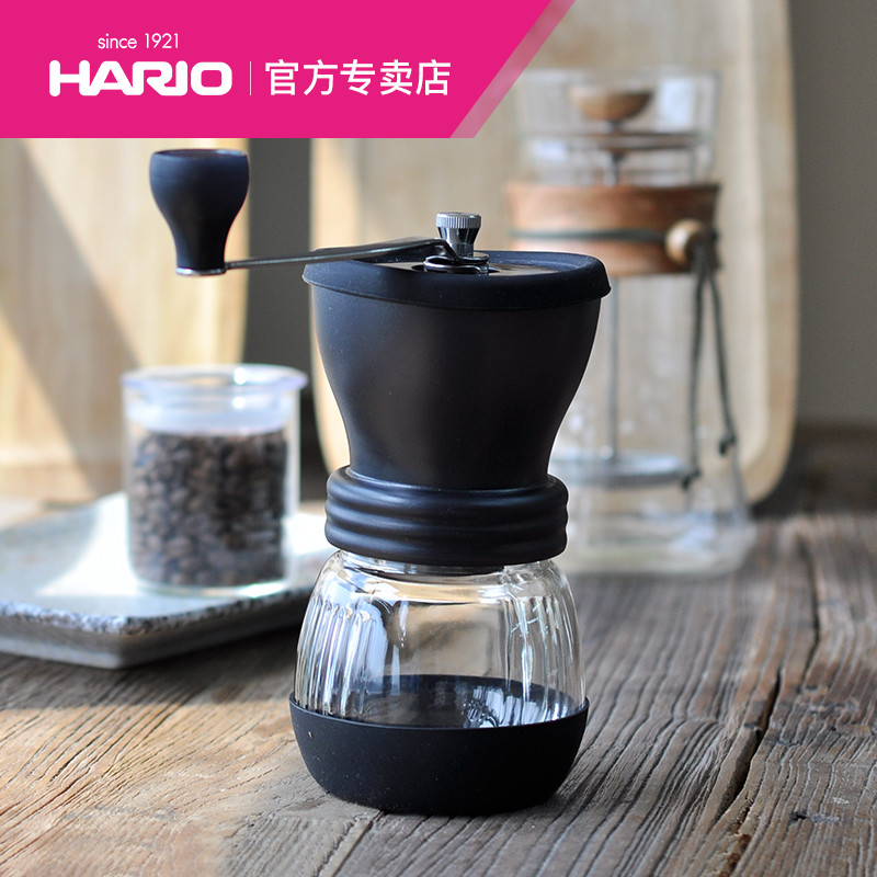 HARIO陶瓷磨芯家用手搖磨豆機咖啡器具 可水洗咖啡豆研磨機MSCS