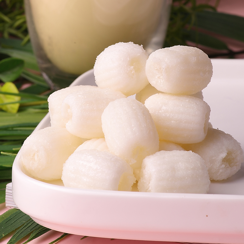 春光食品海南特产爆浆果心球70g椰子芒果味办公室零食夹心软糖 - 图1