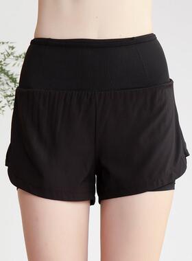 New yoga shorts Women's pocket can hold mobile phone run