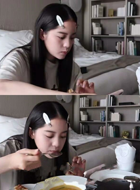 叶子夹美发刘海分区夹子头饰