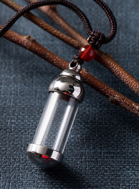 钛钢结缘透明空心可打开嘎乌盒