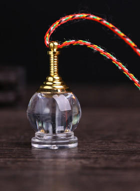 结缘透明亚克力舍利塔嘎乌瓶装藏楞严咒甘露空瓶平安护身饰品