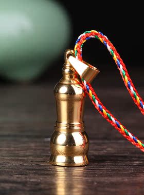 结缘钛钢五轮塔舍利子挂件嘎乌盒