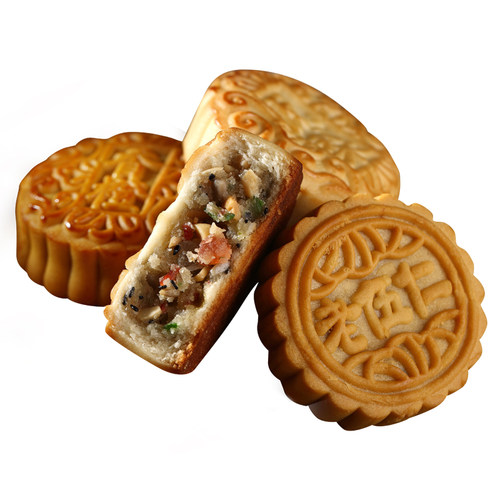 清真广式月饼五仁月饼广式伍仁中秋月饼礼品盒装散装500g-2500g - 图3