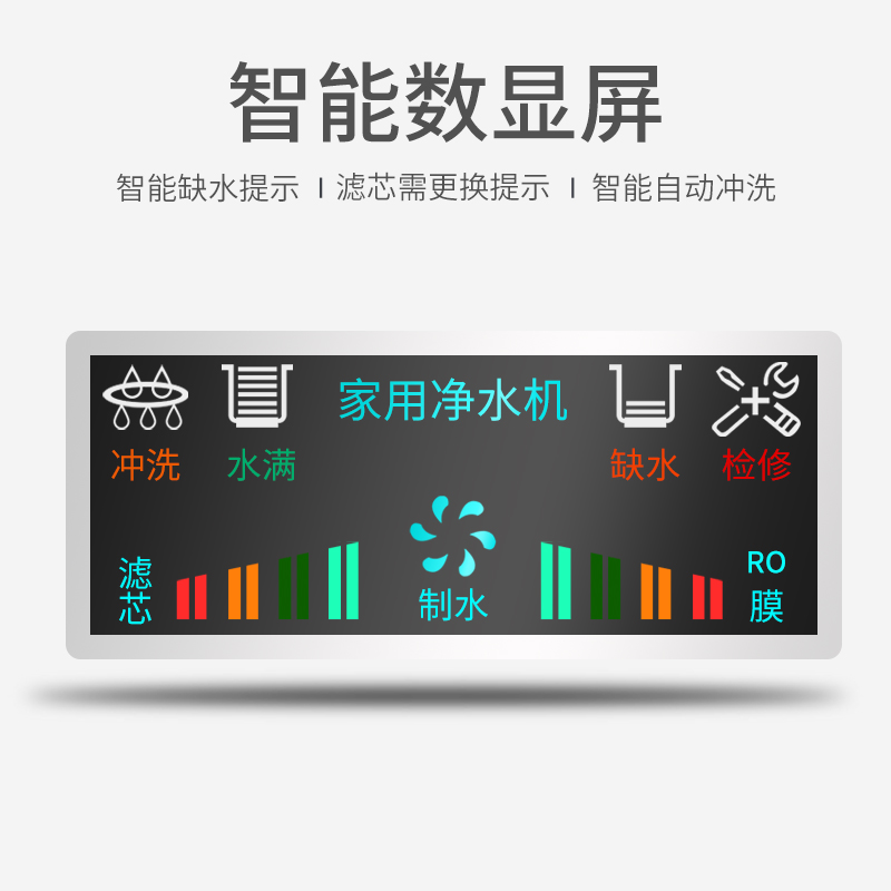 龙巍净水器家用直饮大流量400G反渗透净水机 - 图0