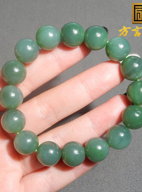 方言俄罗斯老坑夹层料粉绿碧玉