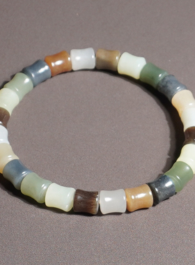 方言和田玉白玉黄口糖玉晴水手串