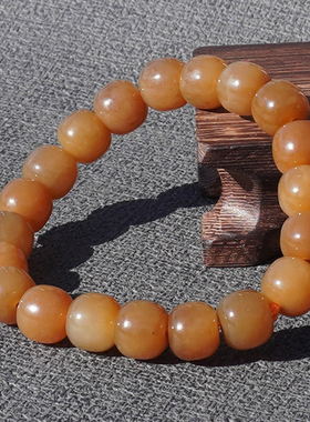 方言和田玉且末细润黄金糖玉手串