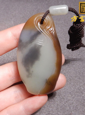 新疆大漠古风楼兰且末糖青花白玉