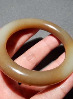 方言且末红糖白玉高油正装手镯