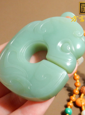 方言俄罗斯老坑料粉青碧玉