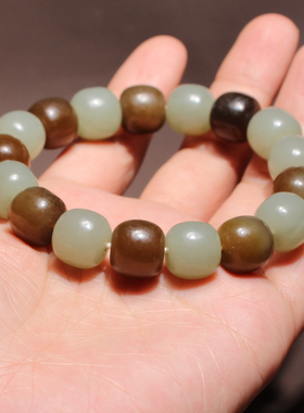 方言和田玉且末糖玉白玉多宝手串