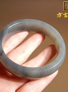 新疆老料意境点墨青花籽55mm手镯