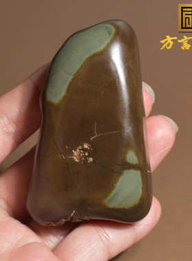 方言把件和田玉金鹿皮沙枣青蓝调