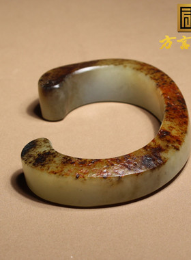 老熟细润白玉籽料方言和田玉手镯