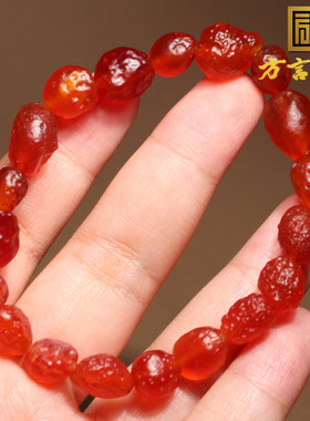 方言黑山红葡萄干玛瑙手串