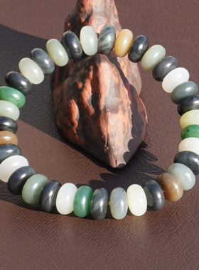 方言和田玉油润青花楼兰多宝手串