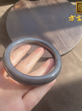 青海老料烟紫色内径59mm气质手镯