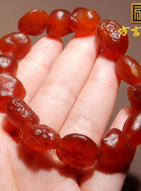方言黑山红葡萄干玛瑙手串手链