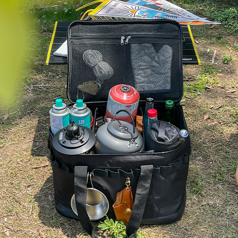 露营杂物袋大容量手提收纳箱收纳袋收纳包户外装备野餐工具包