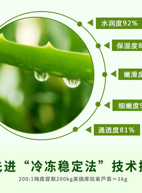 自然共和国2只晒后修复修芦荟胶