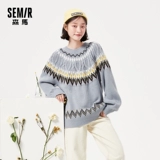 Semir, этнический свитер, зимний модный базовый лонгслив с круглым воротником, этнический стиль, оверсайз
