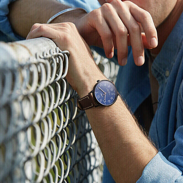 timex watch with lighted dial