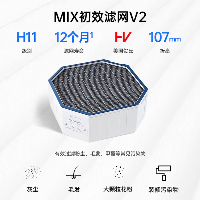 AirProce艾泊斯 MIX初效过滤网V2触屏版AI-300/660底层滤网-图0