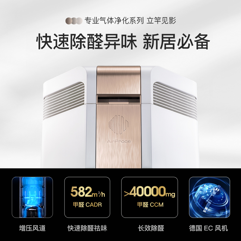 AirProce艾泊斯AI-700空气净化器装修专业除甲醛异味家用宠物除臭-图0