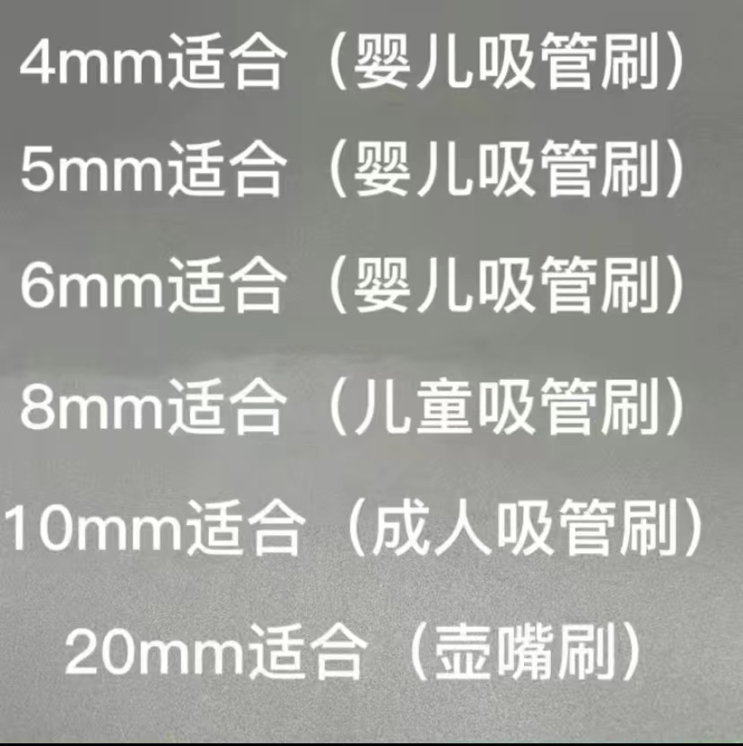 尼龙试管刷实验室瓶刷小毛刷螺纹内孔清洗刷吸管茶壶嘴管道内孔刷 - 图0