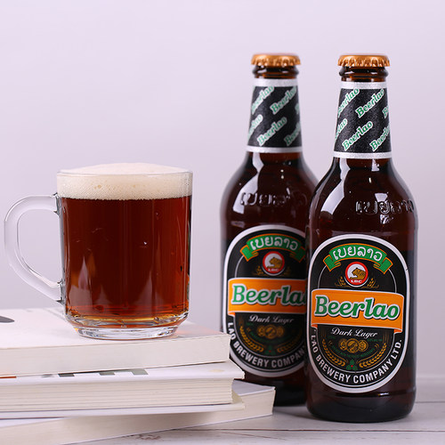 24瓶老挝啤酒原装进口精酿啤酒Beerlao黑啤酒生态小麦清爽型整箱 - 图2