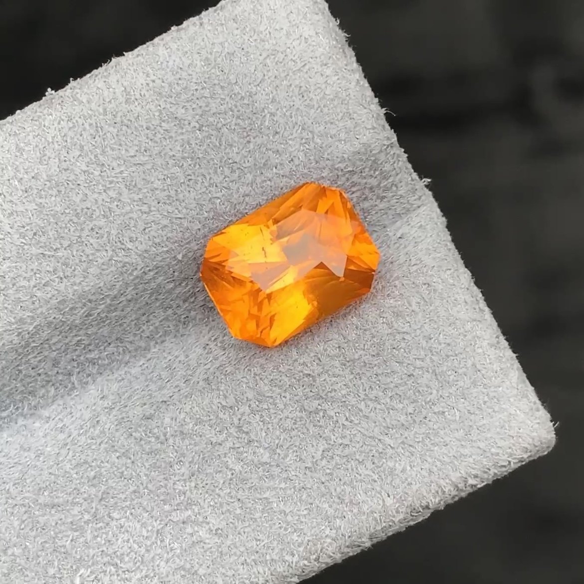 4.02ct天然芬达石裸石芬达石榴石雷迪恩切割戒面橙黄宝石彩宝珠宝,淘宝优惠券,粉丝福利购,淘宝优惠卷