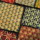 Special shot of natural bamboo material screen decoration samples