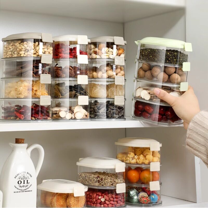 Spice storage box seasoning jar box home kitchen high-end pepper aniseed storage box sealed jar seasoning