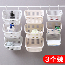 Hook hanging object basket Kitchen Hanging Basket Toilet Bathroom Makeup supplies Contained Basket Plastic Basket containing basket