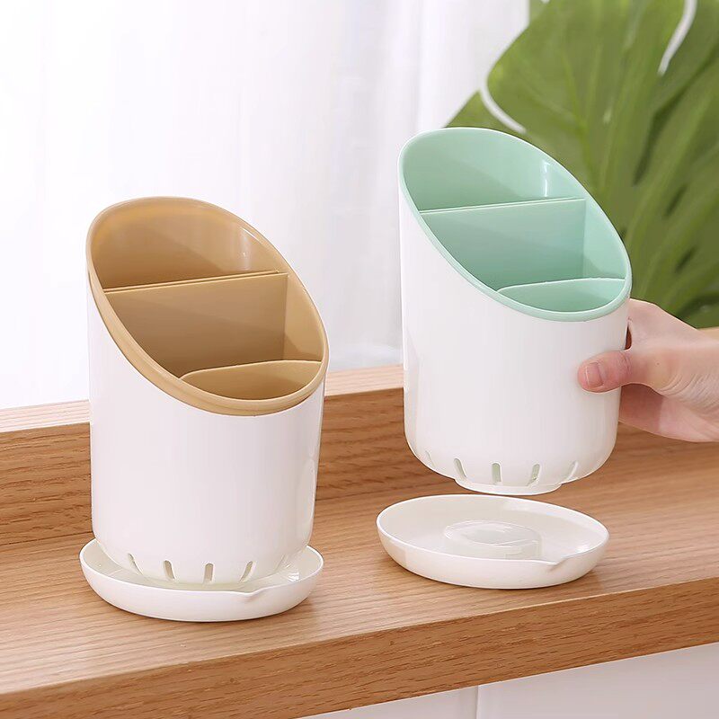 Kitchen chopstick tube drain tableware storage box spoon fork rack plastic chopstick basket creative chopstick holder chopstick cage