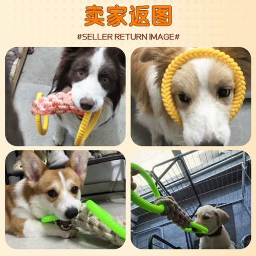 Резиновый прорезыватель для правильного прикуса, плетеные интерактивные резиновые кольца, игрушка, домашний питомец