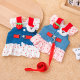 Cat leash can pull clothes, denim cartoon skirt, harness, bra, pet dog princess skirt, thin section
