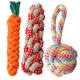 Dog toy rope knotted pet puppy Teddy puppy teething corgi tooth cleaning decompression self-healing plush sound slippers