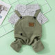 Pet cat clothes four-legged striped overalls thin blue cat ragdoll small cat spring and summer anti-shedding
