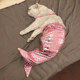 Cat clothes, mermaid decoration, fish tail, funny photo props, one-piece pet costume, same style as Douyin