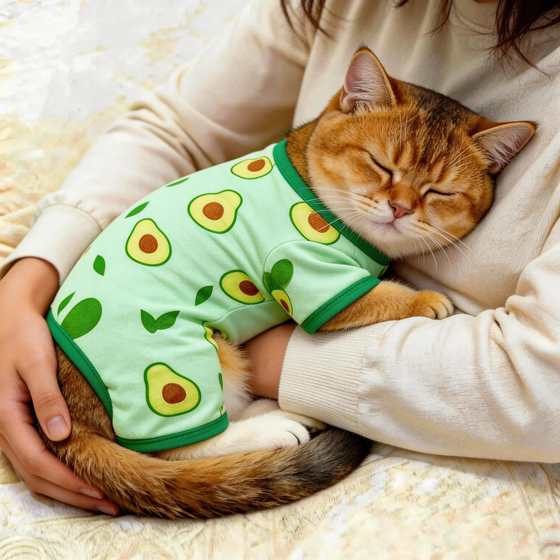 Cat Clothes Summer Sunscreen Vest Ragdoll Blue Cat Anti-shedding Four-legged Clothes Pet Dog Thin Breathable Skin Friendly