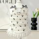 Pet dog clothes summer thin princess style Bichon Frize Pomeranian cat lace bow towable suspender skirt