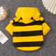 Dog clothing autumn cute little bee sweatshirt